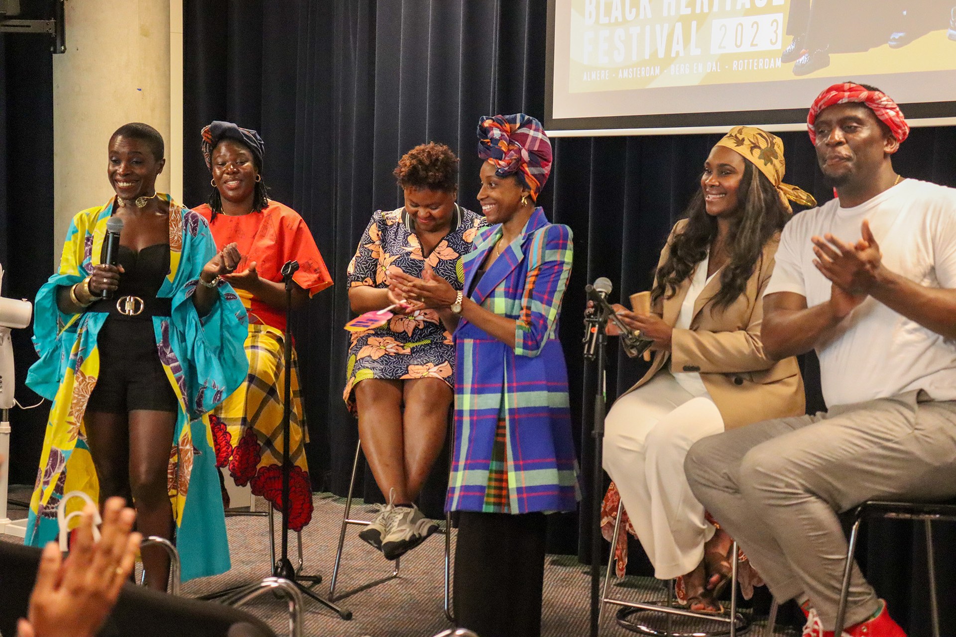 Participants in Black Heritage & Fashion at Rotterdam Library